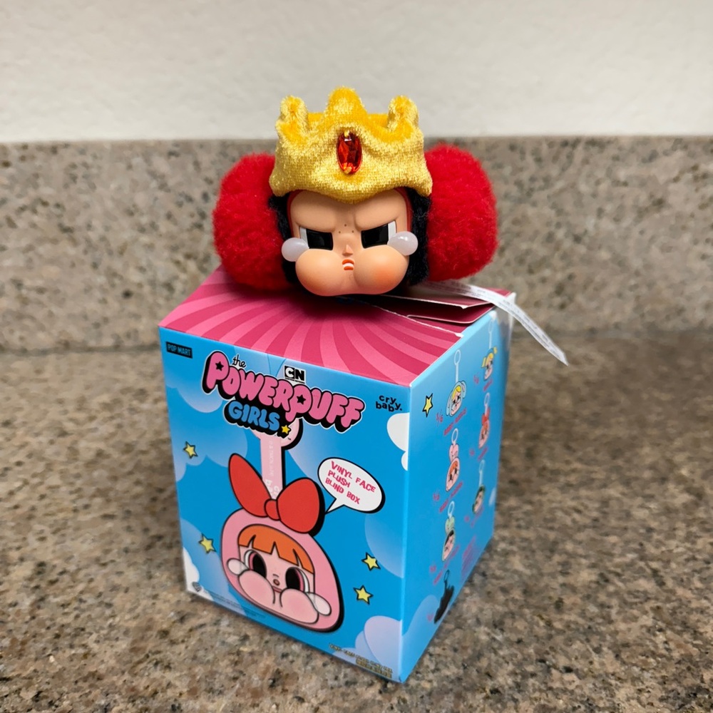 Plush Toy with Red and Yellow Crown